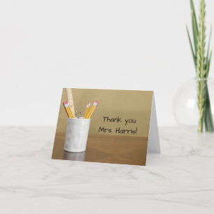 Desk Teacher Appreciation Day Bedankkaart