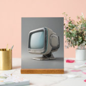 Desktop Dreams: The Retro Monitor Acryl Bord (Huwelijk)