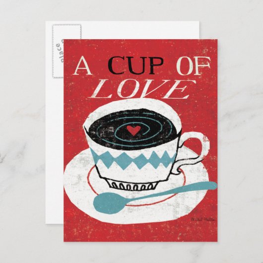  desktop - Koffie Briefkaart (Voorkant / Achterkant)