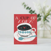 desktop - Koffie Briefkaart (Staand voorkant)