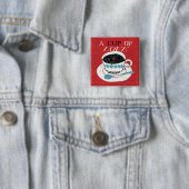 desktop - koffie vierkante button 5,1 cm (In situ)