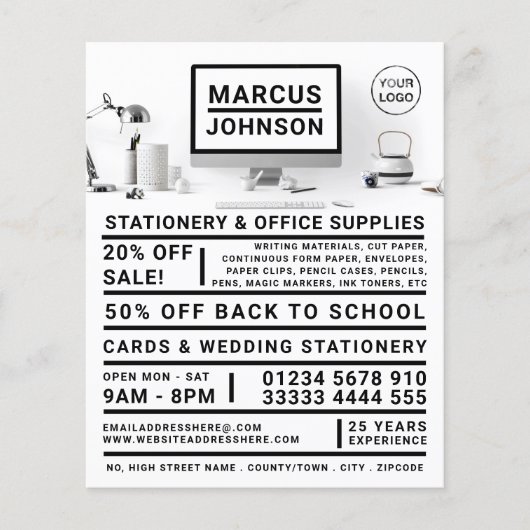 Desktop-, papier- en kantoorbenodigdheden, Station Flyer (Voorkant)