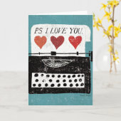  desktop - schrijfmachine kaart (Gele Bloem)