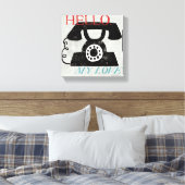  desktop - telefoon canvas afdruk (Insitu (Slaapkamer))