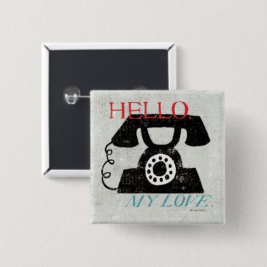 desktop - telefoon vierkante button 5,1 cm (Voorkant /achterkant)