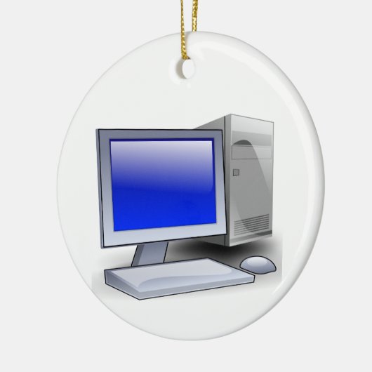 Desktopcomputer Keramisch Ornament (Links)