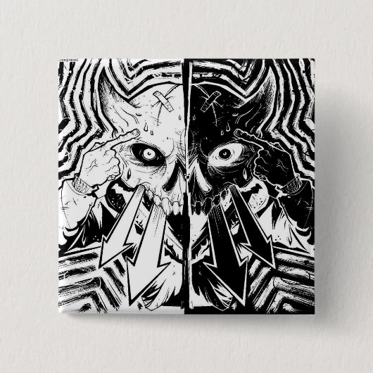 DesktopTelepathy Vierkante Button 5,1 Cm (Voorkant)