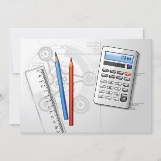 Desktopuitnodigingen van technici kaart (Voorkant)