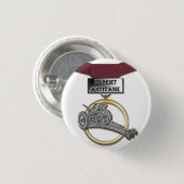 Deskundige Antitank Gunner-medailletoets Ronde Button 3,2 Cm (Voorkant /achterkant)