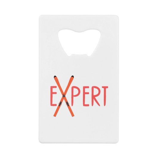 Deskundige Creditkaart Flessenopener (Voorkant)