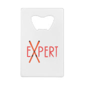 Deskundige Creditkaart Flessenopener (Achterkant)