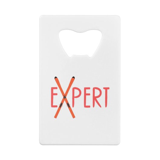 Deskundige Creditkaart Flessenopener (Achterkant)