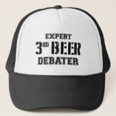 Deskundige derde bier debater trucker pet (Voorkant)