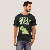 Deskundige Drink Maker Nightclub Bartender Resort  T-shirt (Voorkant volledig)