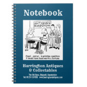 Deskundige dropt een waardevol Antiek. Antiek coll Notitieboek (Voorkant)