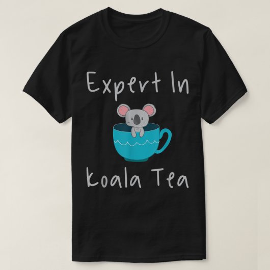 Deskundige in Koala Tea Pun Quality Control Manage T-shirt (Design voorkant)