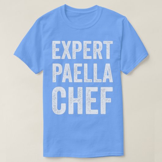 Deskundige Paella Chef Funny Paella Baker Chef Hum T-shirt (Design voorkant)