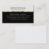Deskundige Visitekaartjes voor getuigen (Voorkant / Achterkant)
