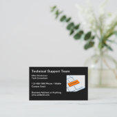 Deskundige Visitekaartjes voor technische support (Staand voorkant)