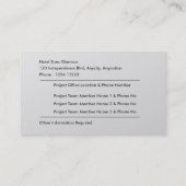 Deskundige voor ontwikkeling visitekaartje (Achterkant)