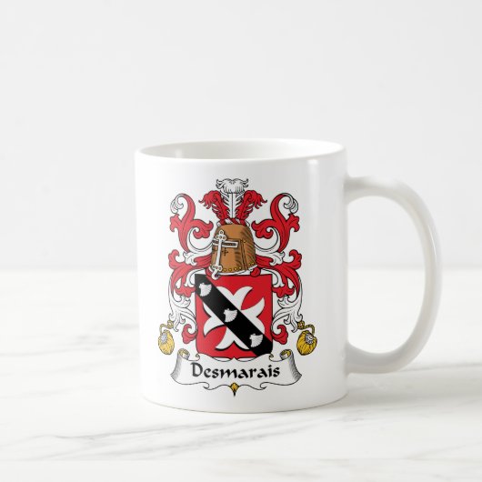Desmarais Family Crest Koffiemok (Rechts)