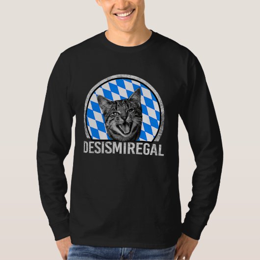 Desmiregal T with German Text Des is mir egal Gra T-shirt (Voorkant)