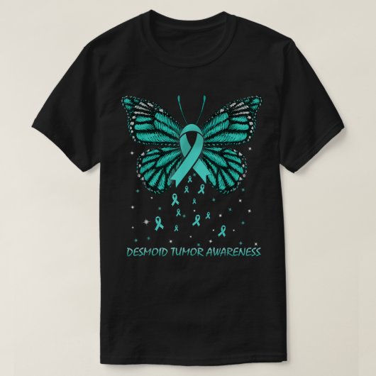 Desmoid Tumor Awareness Butterfly T-shirt (Design voorkant)