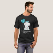 Desmoid Tumor Awareness Elephant T-shirt (Voorkant volledig)