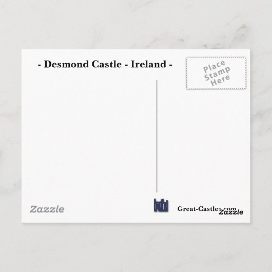 Desmond Castle Briefkaart (Achterkant)