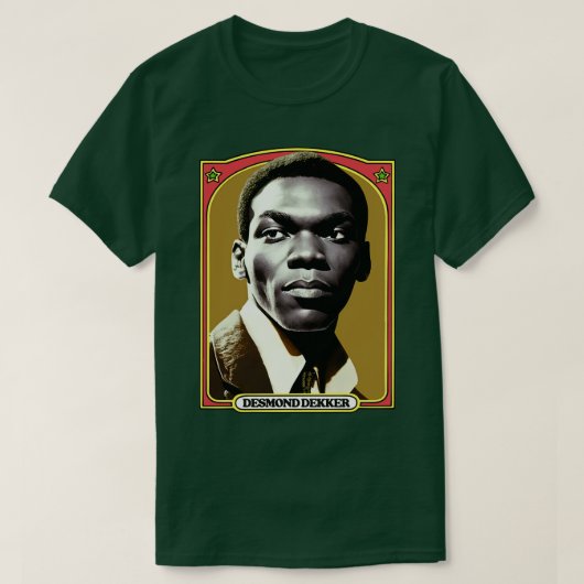 Desmond Dekker 70s Reggae Origineel Ontwerp T-shirt (Design voorkant)