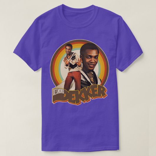 Desmond Dekker Retro Rocksteady Ska Dub T-shirt (Design voorkant)