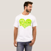 Desmond en tutus - geel met groene sterren t-shirt (Voorkant volledig)