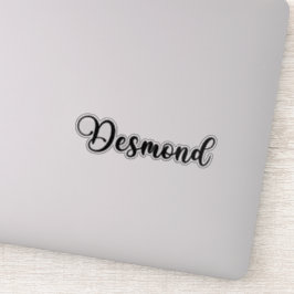 Desmond Naam - Handgeschreven kalligrafie Sticker