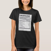 Desmond Nutrition Information Problem Solution Har T-shirt (Voorkant)