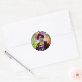 Desmond van Michael Moffa Ronde Sticker (Envelop)