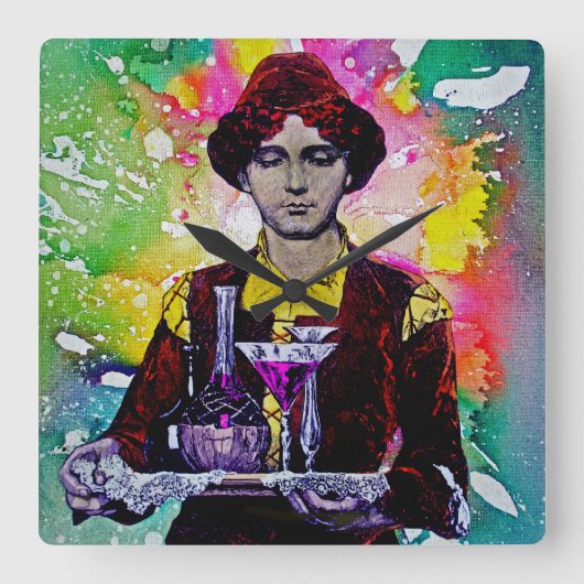 Desmond van Michael Moffa Vierkante Klok (Voorkant)