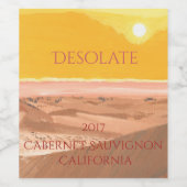 desolaat wijn etiket (Enkel label)