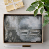 Desolate Urban Woman Blue Decoupage Tissuepapier (Geschenk)