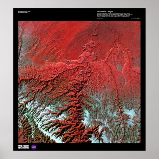 Desolation Canyon Utah Poster (Voorkant)