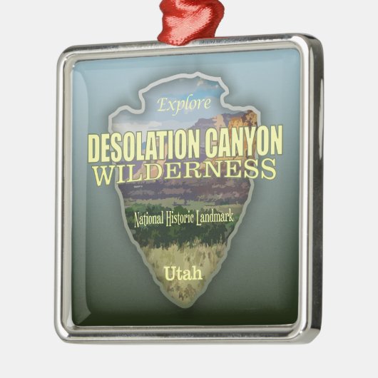 Desolation Canyon WA (pijlpunt) Metalen Ornament (Links)