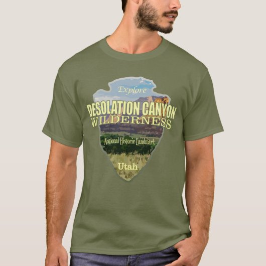 Desolation Canyon WA (pijlpunt) T-shirt (Voorkant)