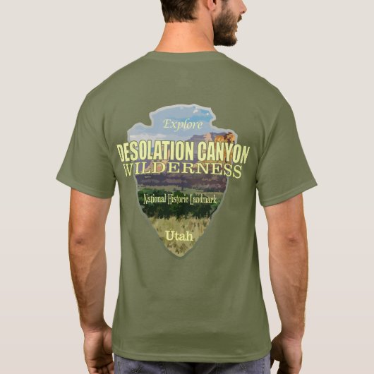 Desolation Canyon WA (pijlpunt) T-shirt (Achterkant)