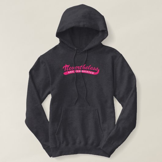 Desondanks beweerde ze dat. hoodie (Design voorkant)