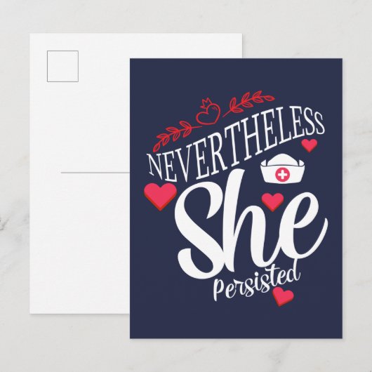 Desondanks bleef ze bestaan briefkaart (Voorkant / Achterkant)