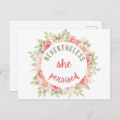 Desondanks bleef ze bestaan briefkaart (Voorkant / Achterkant)