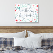 Desondanks bleef ze bestaan canvas afdruk (Insitu (Slaapkamer))