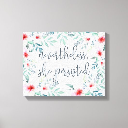 Desondanks bleef ze bestaan canvas afdruk (Voorkant)