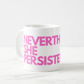 Desondanks bleef ze bestaan koffiemok (Voorkant links)