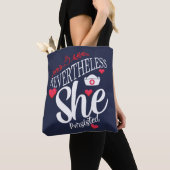 Desondanks bleef ze bestaan tote bag (Dichtbij)