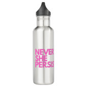 Desondanks bleef ze bestaan waterfles  (Links)